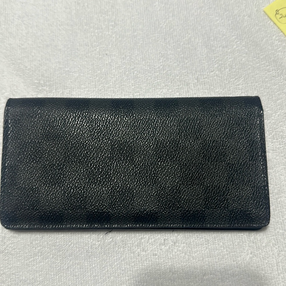 Louis Vuitton graphite damier long wallet in preloved condition